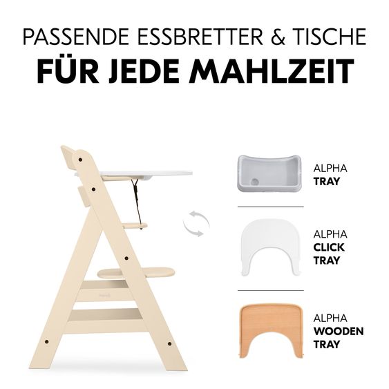 Hauck Hochstuhl Alpha Plus - Vanilla