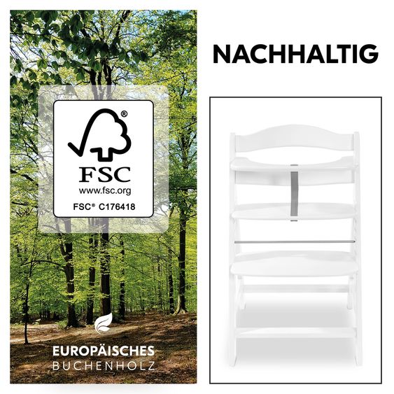 Hauck Hochstuhl Alpha Plus - White