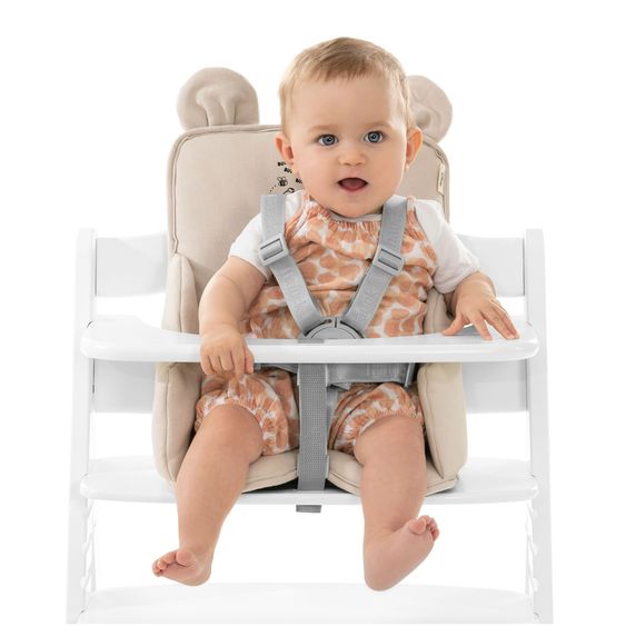 Hauck Hochstuhl Alpha Plus White - im Sparset inkl. Sitzverkleinerer Winnie the Pooh - Disney