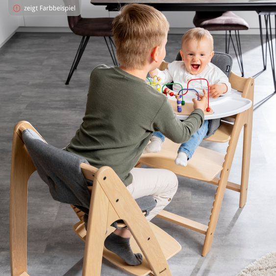 Hauck Hochstuhl Arketa inkl. Play Tray Basis - Beech