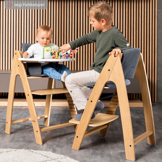 Hauck Hochstuhl Arketa inkl. Play Tray Basis - Beech