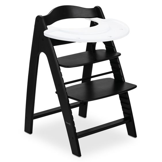 Hauck Hochstuhl Arketa inkl. Play Tray Basis - Beech Blackwashed
