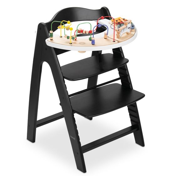 Hauck Hochstuhl Arketa inkl. Play Tray Basis - Beech Blackwashed