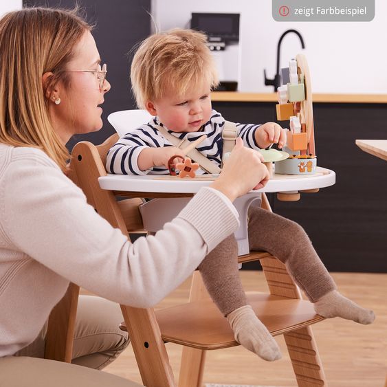 Hauck Hochstuhl Arketa inkl. Play Tray Basis - Beech Blackwashed