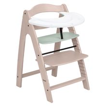 Hochstuhl Arketa inkl. Play Tray Basis - Beech Whitewashed Mint