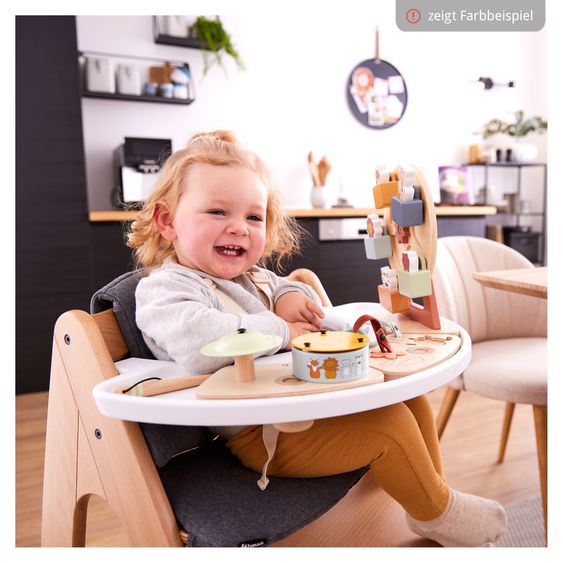 Hauck Seggiolone Arketa (cresce con il bambino, incluso sistema di cinture, certificato FSC) - rovere (legno massiccio)