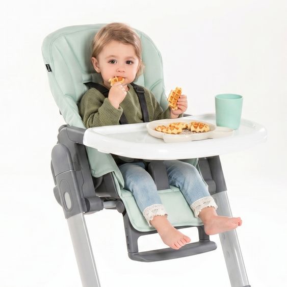 Hauck High Chair & Baby Lounger From Birth - Grow Up Newborn Set - Mint
