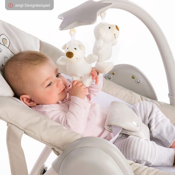 Hauck High chair & baby lounger from birth - Sit'n Relax with baby attachment (foldable and height adjustable) - Wild Panda