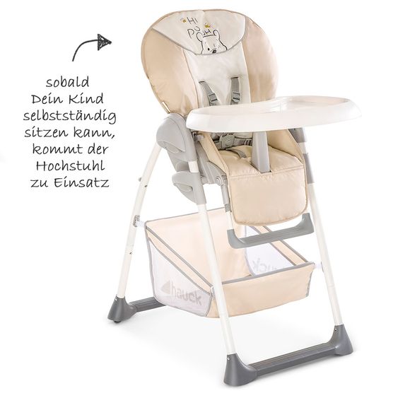 Hauck Hochstuhl & Babyliege ab Geburt - Sit'n Relax Newborn Set - Pooh Cuddles