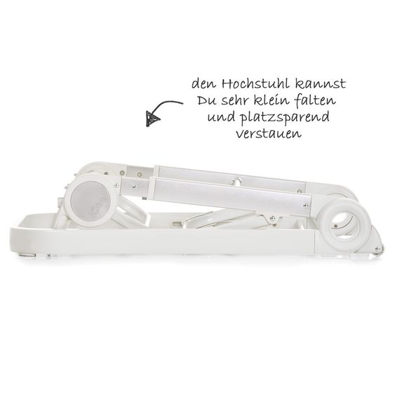Hauck Hochstuhl & Babyliege ab Geburt - Sitn Care Newborn Set (faltbar & klappbar) - Stretch Grey