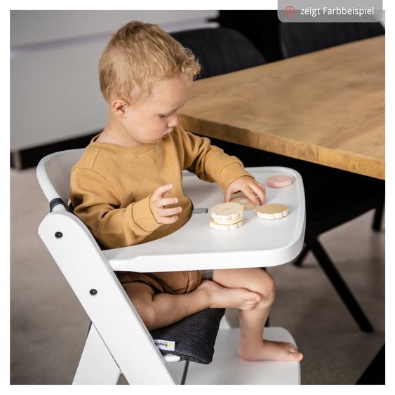 Hauck Hochstuhl Beta Plus - im Sparset inkl. Baby Seat - Dark Grey