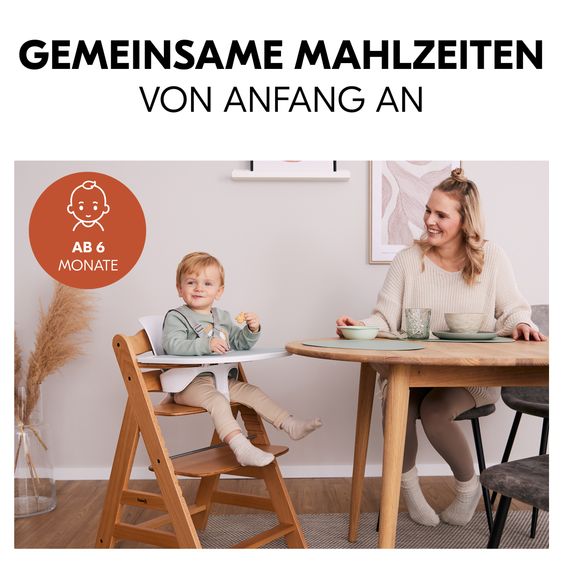 Hauck Hochstuhl Beta Plus - im Sparset inkl. Baby Seat - White