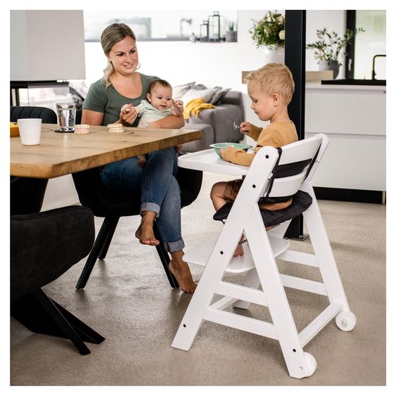 Hauck Hochstuhl Beta Plus - im Sparset inkl. Baby Seat - White