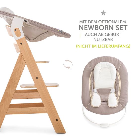 Hauck Hochstuhl Beta Plus - Natur Check