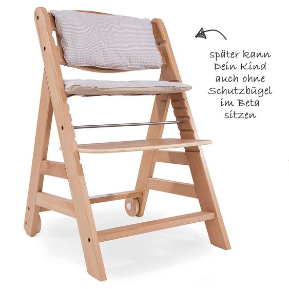 Hauck Hochstuhl Beta Plus - Natur Check
