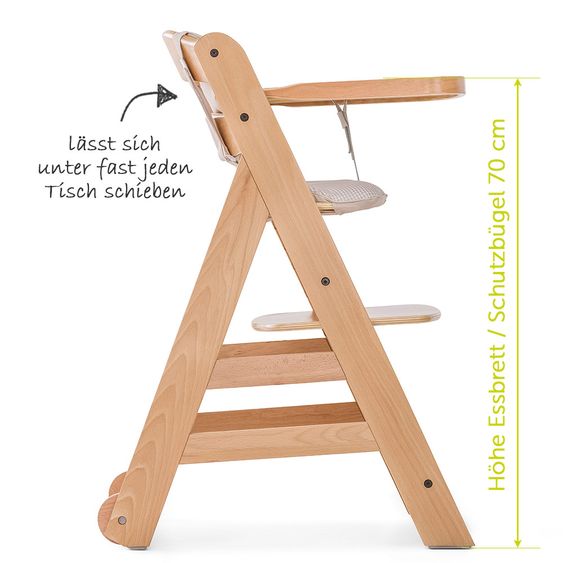 Hauck Hochstuhl Beta Plus - Natur Check