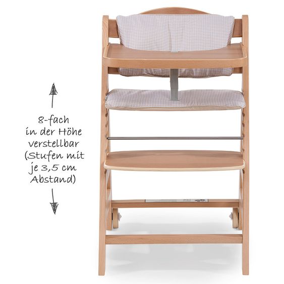Hauck Hochstuhl Beta Plus - Natur Check