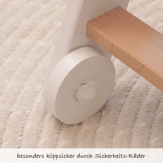 Hauck Hochstuhl Beta Plus - White Natur - Dots Sand