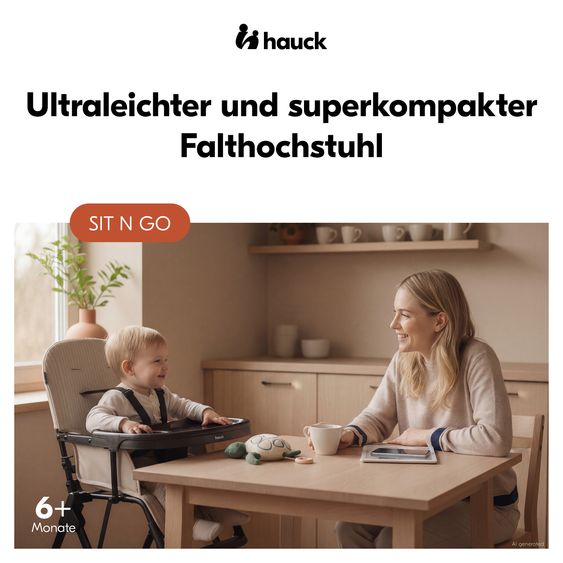 Hauck Hochstuhl Sit N Go - Beige