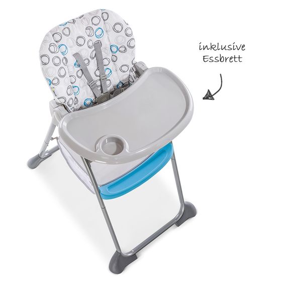 Hauck Hochstuhl Sit N Fold - Circles Blue