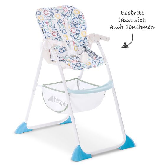 Hauck High chair Sitn Fold - Circles Multi