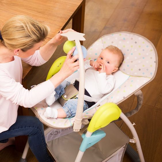 Hauck Sitn Relax High Chair - Multi Dots Sand