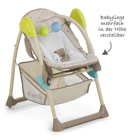 Hauck Sitn Relax High Chair - Multi Dots Sand
