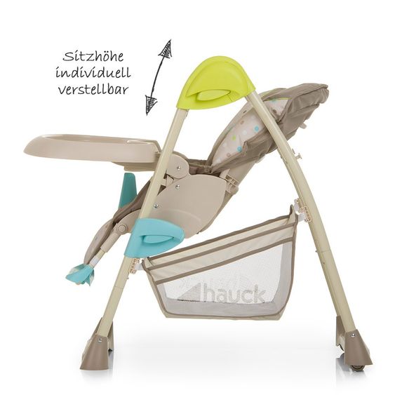 Hauck Sitn Relax High Chair - Multi Dots Sand
