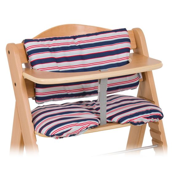 Hauck Hochstuhlauflage Basic - Multicolor Blau Rot