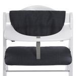 Deluxe highchair cushion - Melange Charcoal