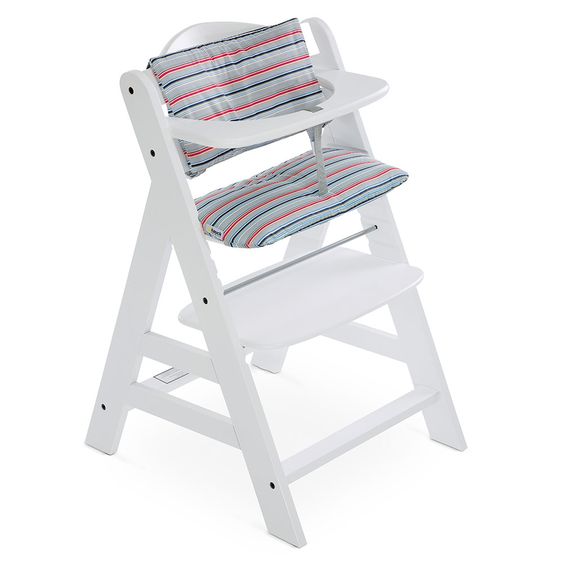 Hauck Hochstuhlauflage Deluxe - Multi Stripe Grey