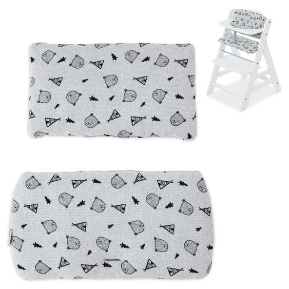 Hauck High chair pad Deluxe - Nordic Grey