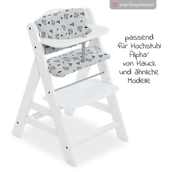 Hauck High chair pad Deluxe - Nordic Grey