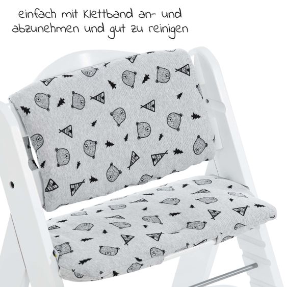 Hauck High chair pad Deluxe - Nordic Grey