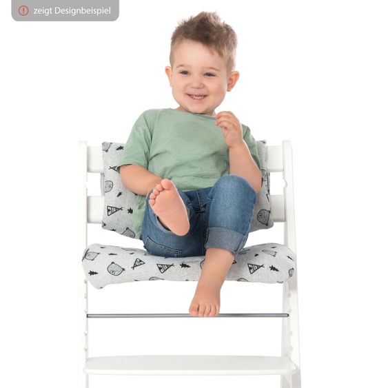 Hauck High chair pad Deluxe - Nordic Grey