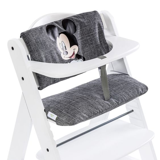 Hauck Hochstuhlauflage & Sitzverkleinerer - Disney Deluxe - Mickey Grey