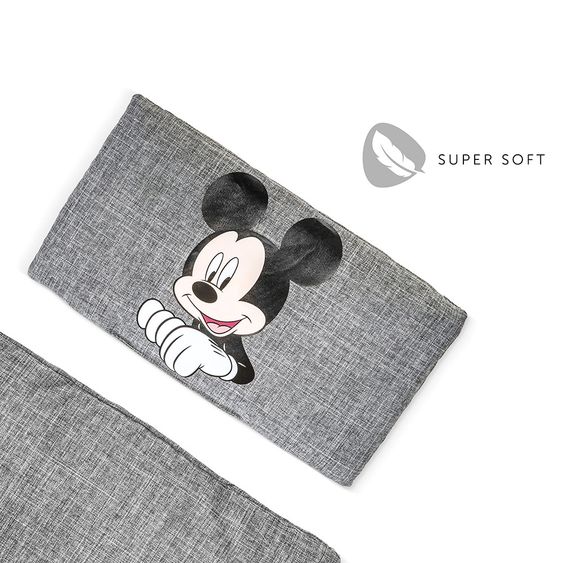 Hauck Hochstuhlauflage & Sitzverkleinerer - Disney Deluxe - Mickey Grey