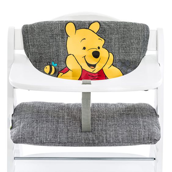 Hauck Hochstuhlauflage & Sitzverkleinerer - Disney Deluxe - Winnie Pooh Grey