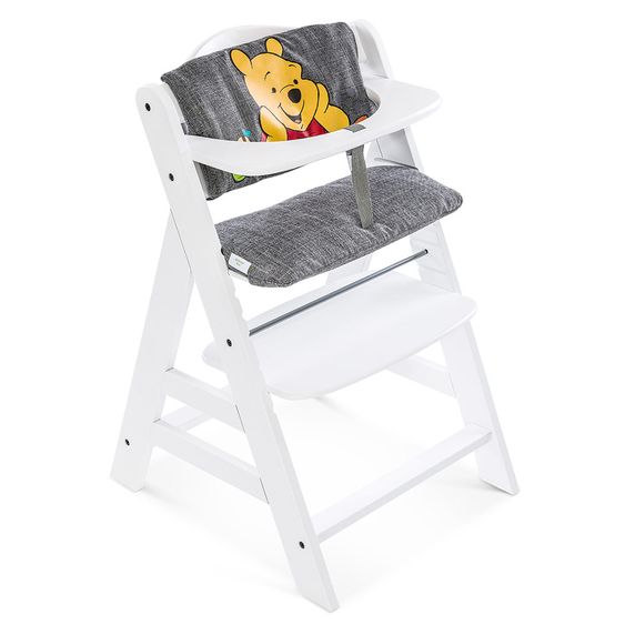 Hauck Hochstuhlauflage & Sitzverkleinerer - Disney Deluxe - Winnie Pooh Grey