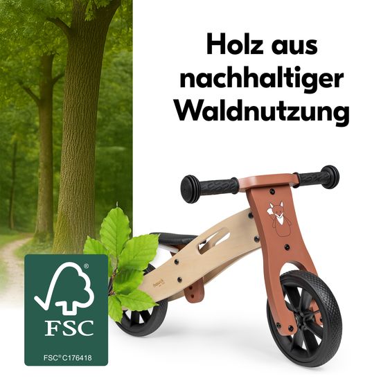 Hauck Holz-Laufrad First Ride Eco - Fuchs