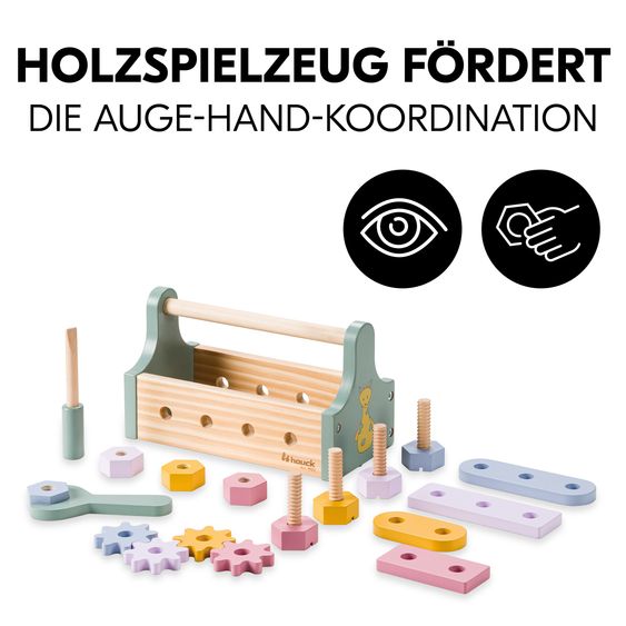 Hauck Holz Werkzeugkiste für Kleinkinder - Learn to Repair