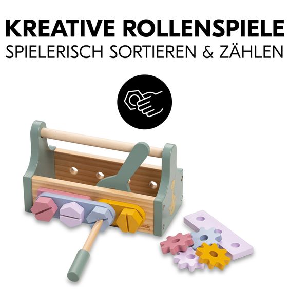 Hauck Holz Werkzeugkiste für Kleinkinder - Learn to Repair