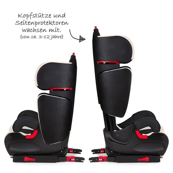 Hauck Kindersitz Bodyguard Plus mit Isofix - Black Beige