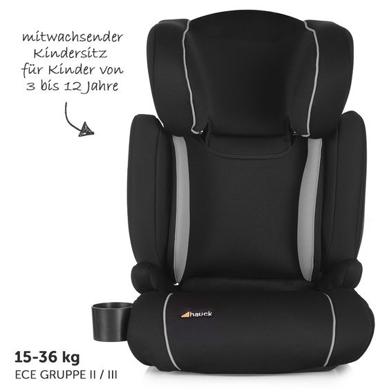 Hauck Kindersitz Bodyguard Pro inkl Isofix - Black Grey