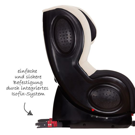 Hauck Kindersitz Guardfix mit Isofix-Basis - Black Beige