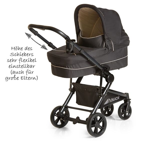 Hauck Kinderwagen-Set Atlantic Plus Trio Set - Caviar