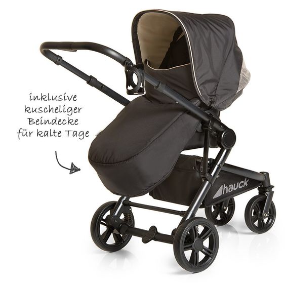 Hauck Kinderwagen-Set Atlantic Plus Trio Set - Caviar