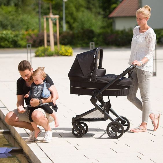 Hauck Kinderwagen-Set Atlantic Plus Trio Set - Caviar