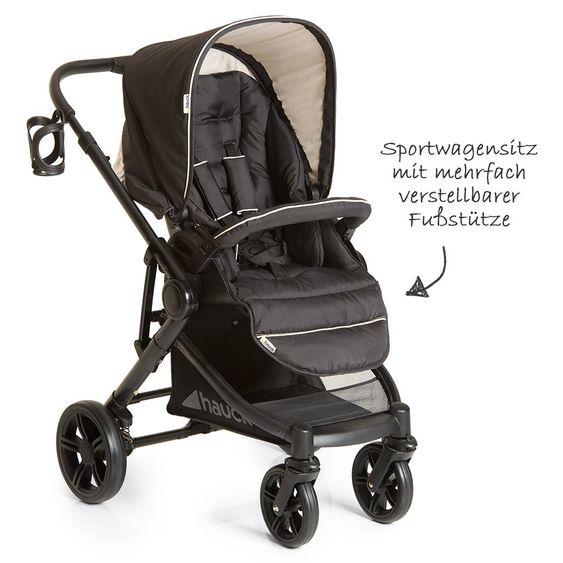 Hauck Kinderwagen-Set Atlantic Plus Trio Set - Caviar