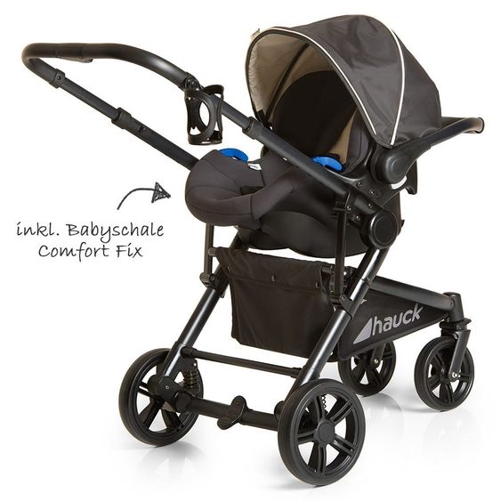 Hauck Kinderwagen-Set Atlantic Plus Trio Set - Caviar